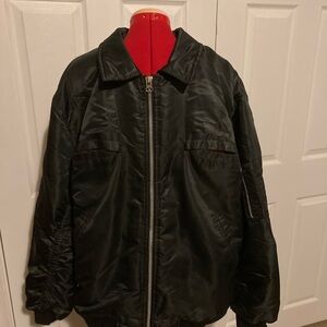 Men's Black Tradesman Bomber Jacket Size XL